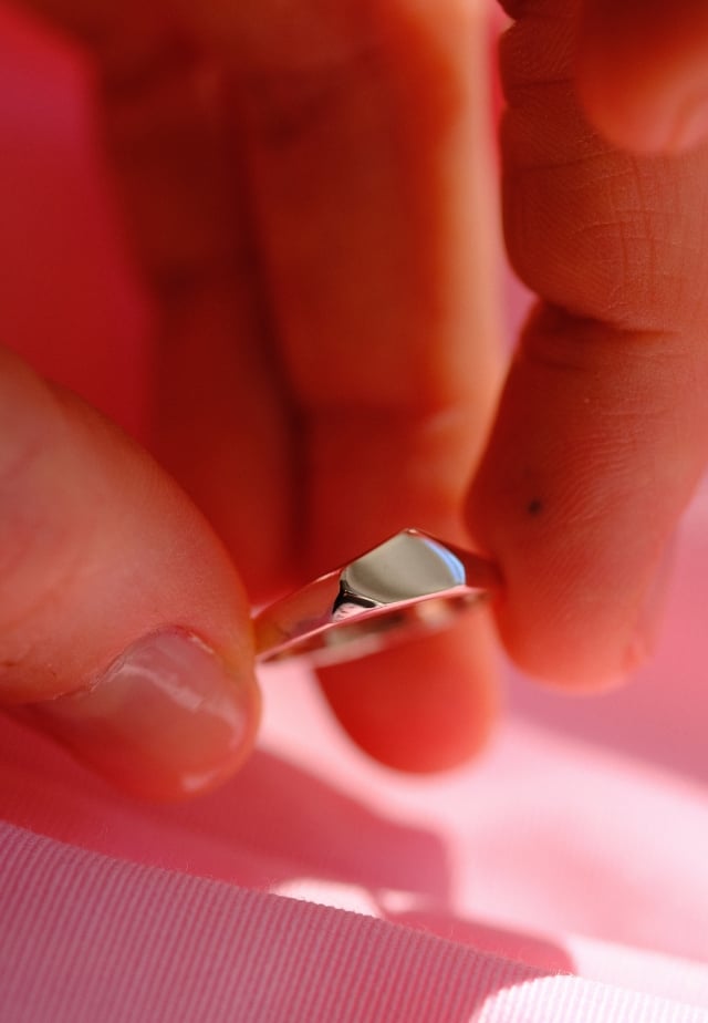 Sample Sale - Wax Chip Signet Ring
