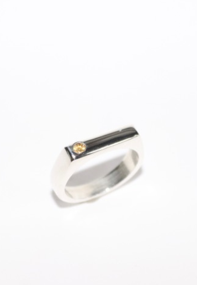 Sample Sale - Flat Top Citrine Ring