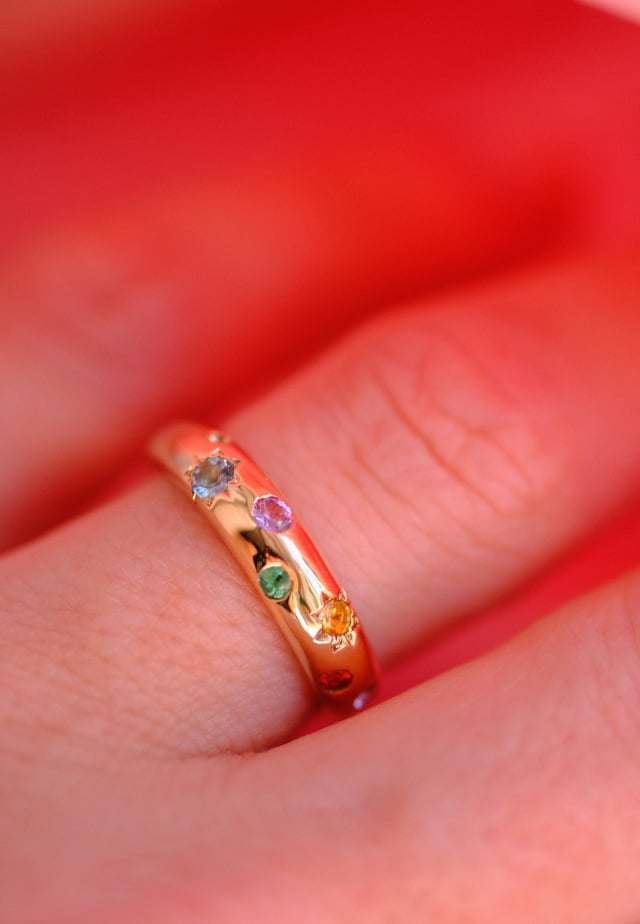 Sample Sale - Solid 9ct Gold Bombe Ring