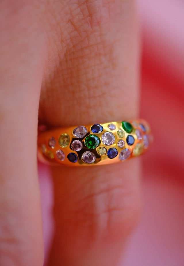 Sample Sale - Gemstone Bombe Ring