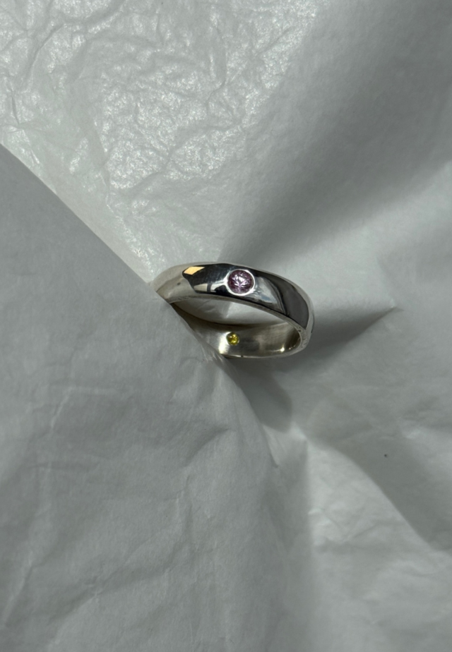 Sample Sale - Silver Hidden Gem Band